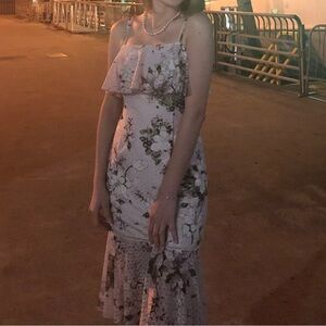 Formal Baby Pink Mid Dress